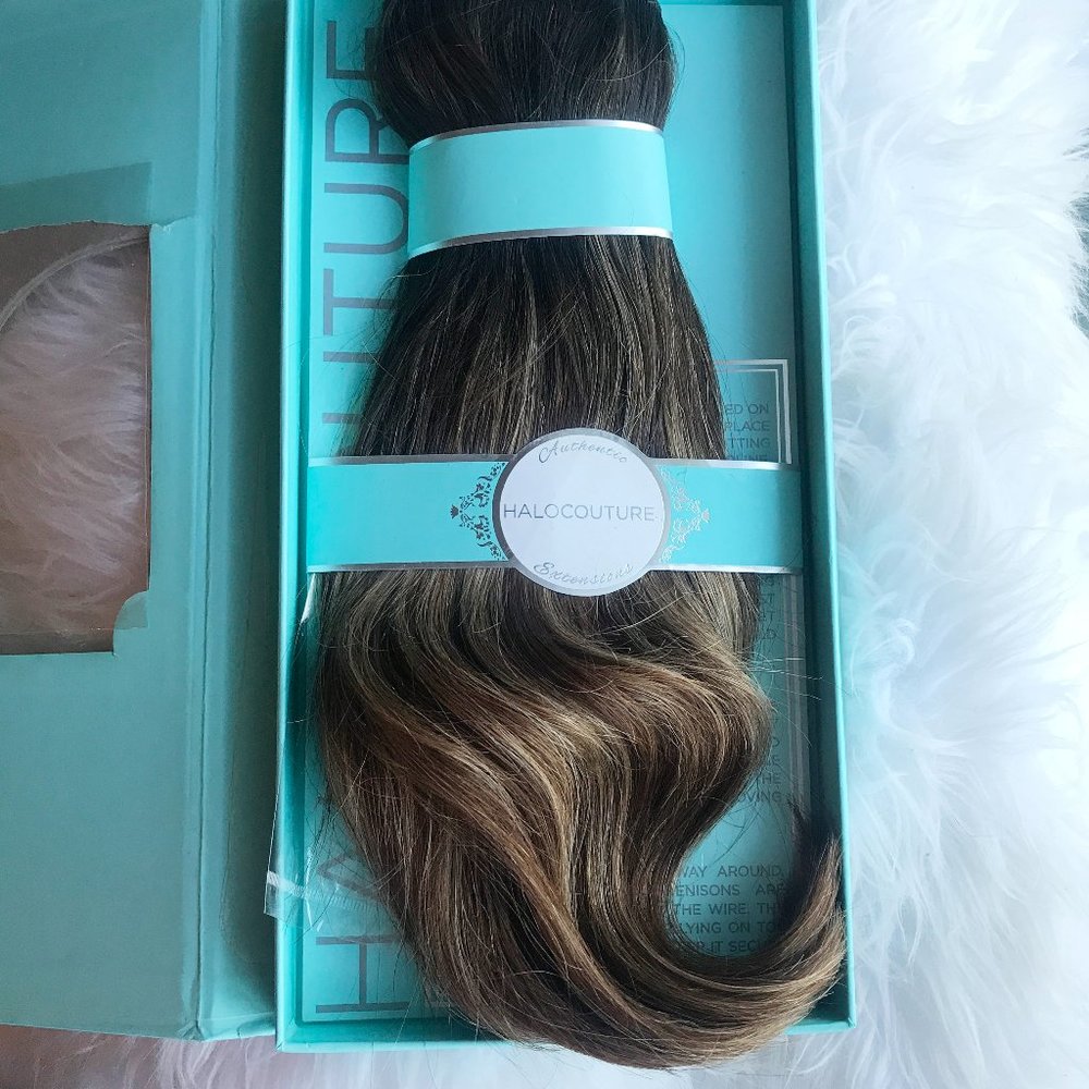 Halo Couture Balayage Layered Extensions B 4/27 14"